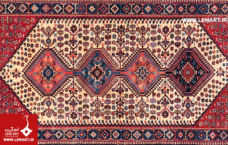 انواع طراحی قالی روستایی