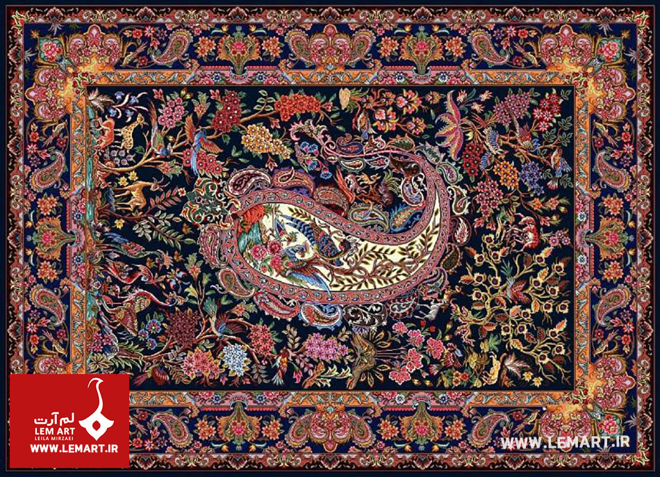 2 | بررسی ارتباط باغ و باغچه با ترنج قالی باغ و باغچه و ترنج قالی