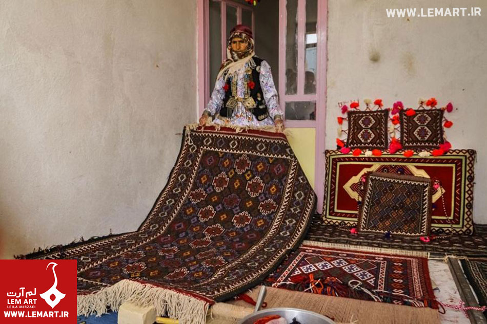 طراحی فرش روستایی