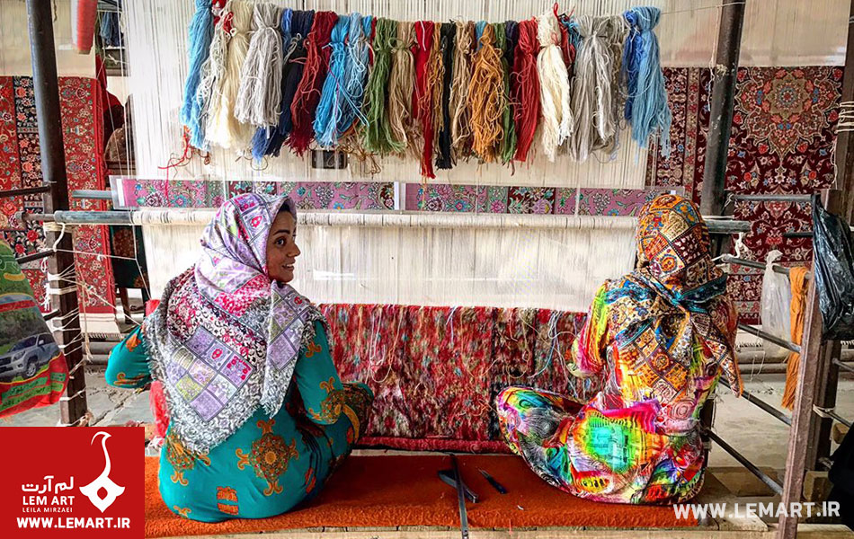 طراحی قالی روستایی