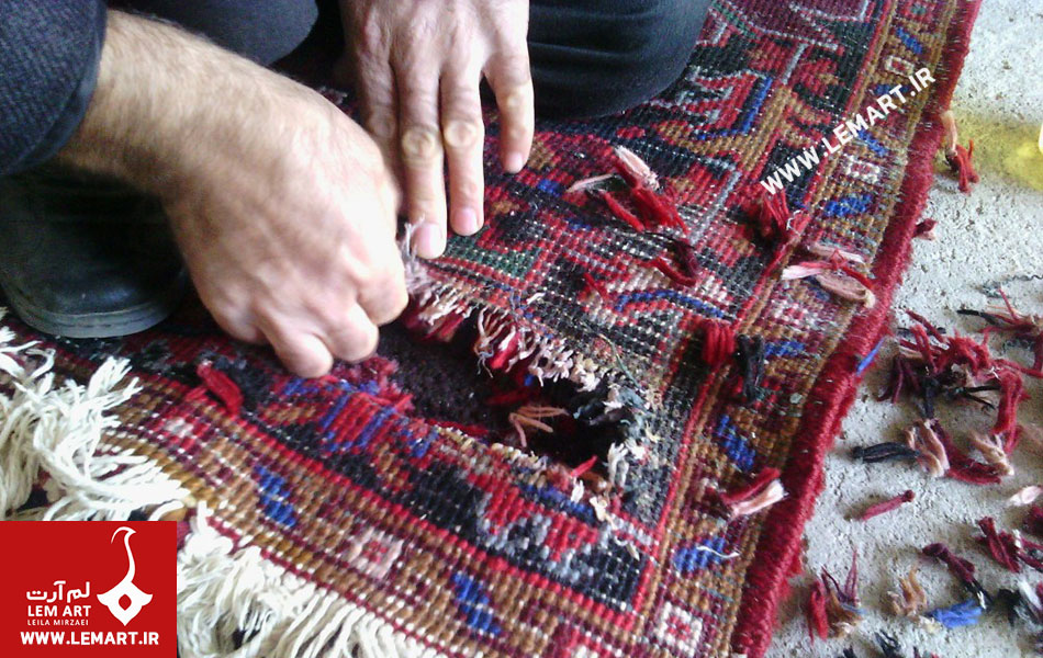 آسیب های فرش ایرانی