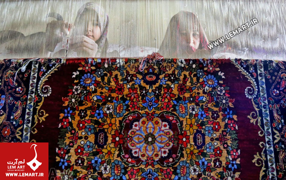 رنگ بندی فرش های روستایی