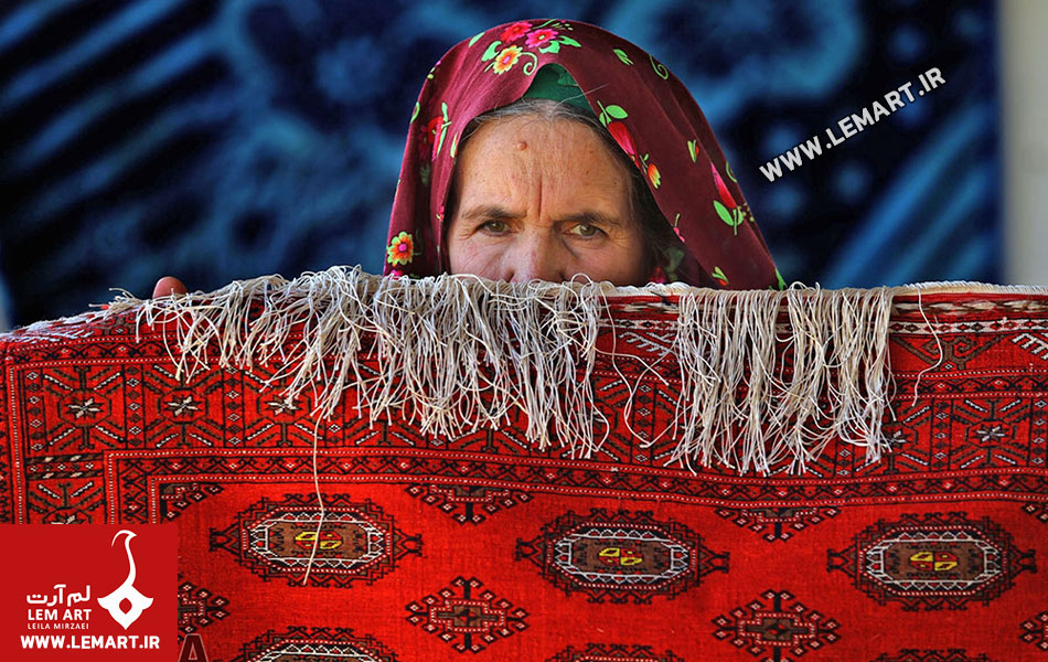 رنگبندی فرش های روستایی