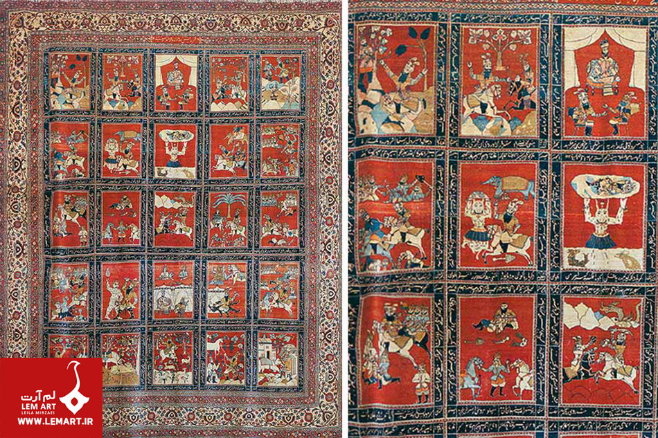 نقش اسطوره ها روی گلیم و دستبافت ها
