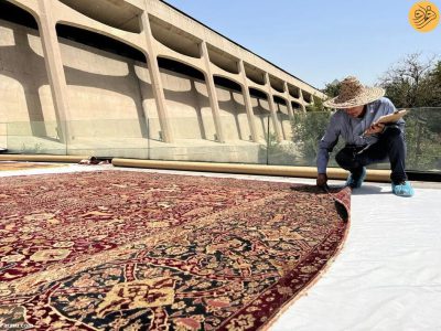 7 | هوادهی فرش های موزه فرش تهران زیر آفتاب داغ فرش های موزه تهران 6 | هوادهی فرش های موزه فرش تهران زیر آفتاب داغ
