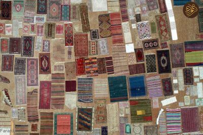 7 | پهن کردن فرش های دستباف در زمین‌ کشاورزی