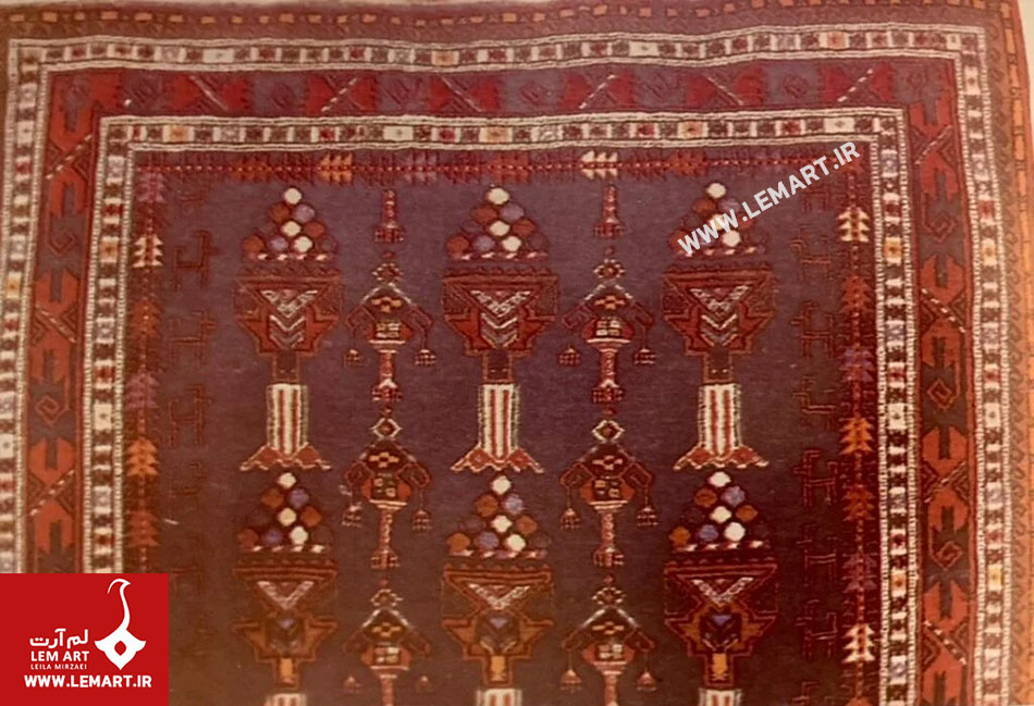 2 | ویژگی قالی سیستان طرح گل قندانی سیستانی