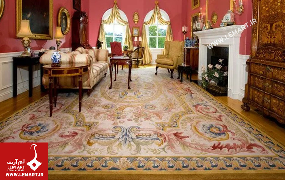 مقایسه فرش فرانسه با فرش دوره گوبلن کرمان