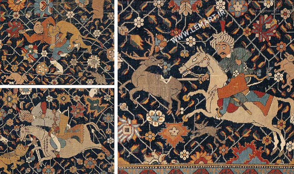 2 | فرش صفوی | از رونق تا افول فرش شکارگاه دوران صفوی