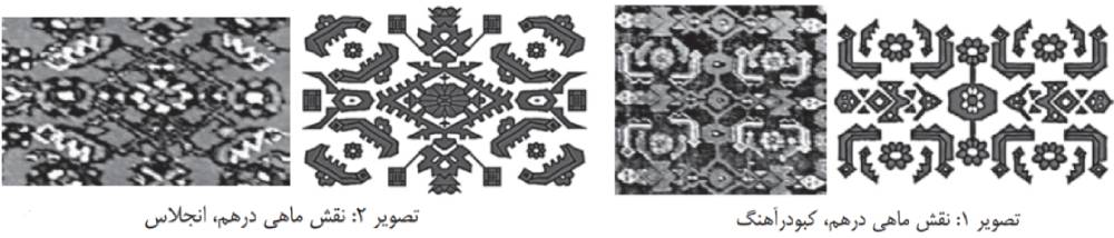 2 | نقشمایه های آبزیان در حوزه فرش همدان درهم در قالی همدان | نقشمایه های آبزیان در حوزه فرش همدان
