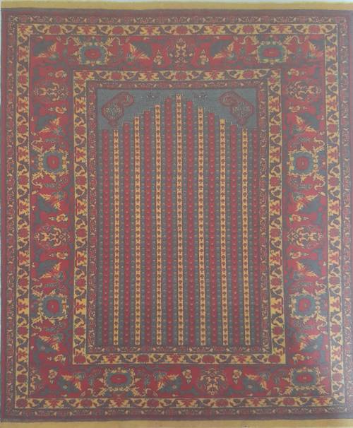 2 | نقوش فرش قبایل ترک زبان در ایران نقش محرمات، قالیچه قشقایی