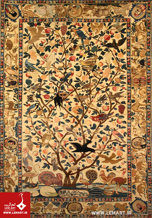 طرح های قالی قاجار