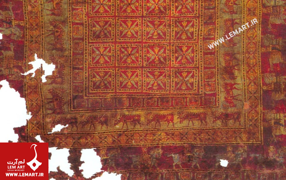 پازیریک | نشانه‌هایی از آیین مهر باستانی در قالی ایرانی