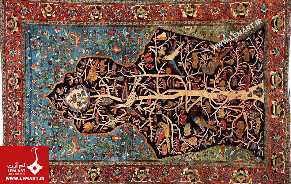 7 | درخت در قالی ایرانی