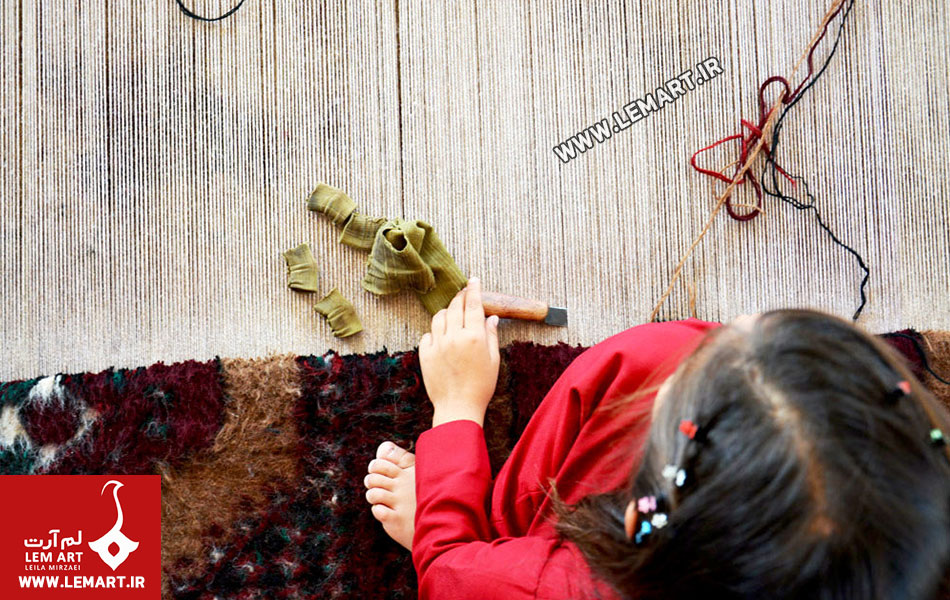 3 | قالی بافی کودکان آموزش قالیبافی به کودکان