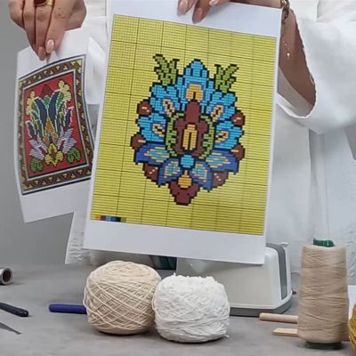 نخ و نقشه فرش دورو