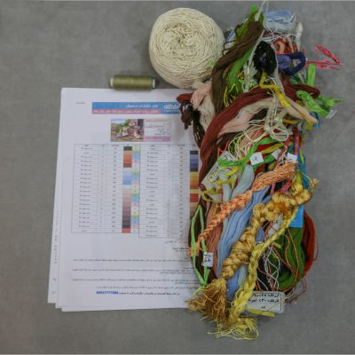 نخ و نقشه تابلوفرش و قالی