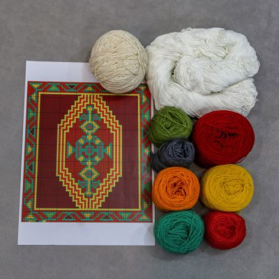 نخ و نقشه گلیم ورنی