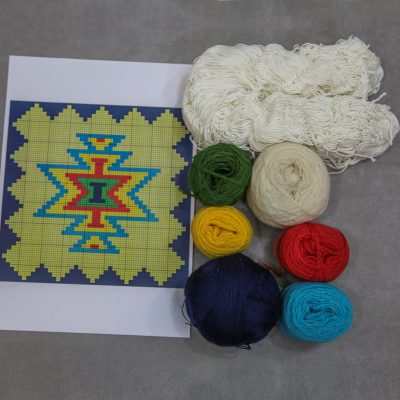 نخ و نقشه گلیم کرباس